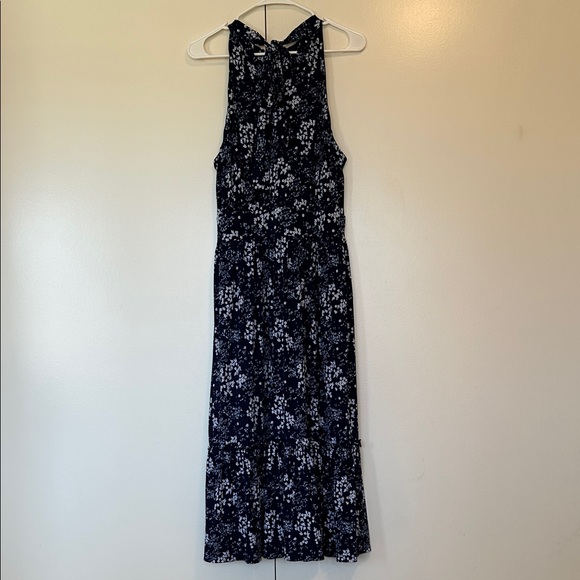 MICHAEL Michael Kors Navy blue Floral Maxi Dress size XL - Picture 7 of 15